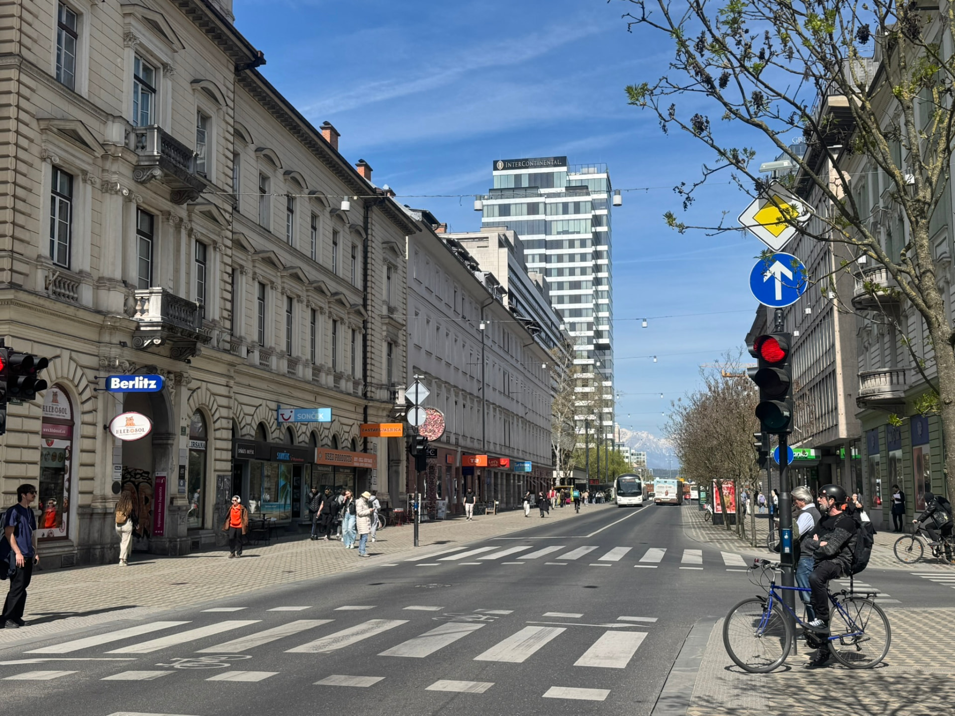 Slovenska cesta, the main city-centre avenue in Ljubljana